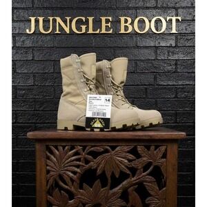 Black Rock 🤑Men's Tan Tactical 🔥Jungle Boots - Military Style Combat Grunge 14